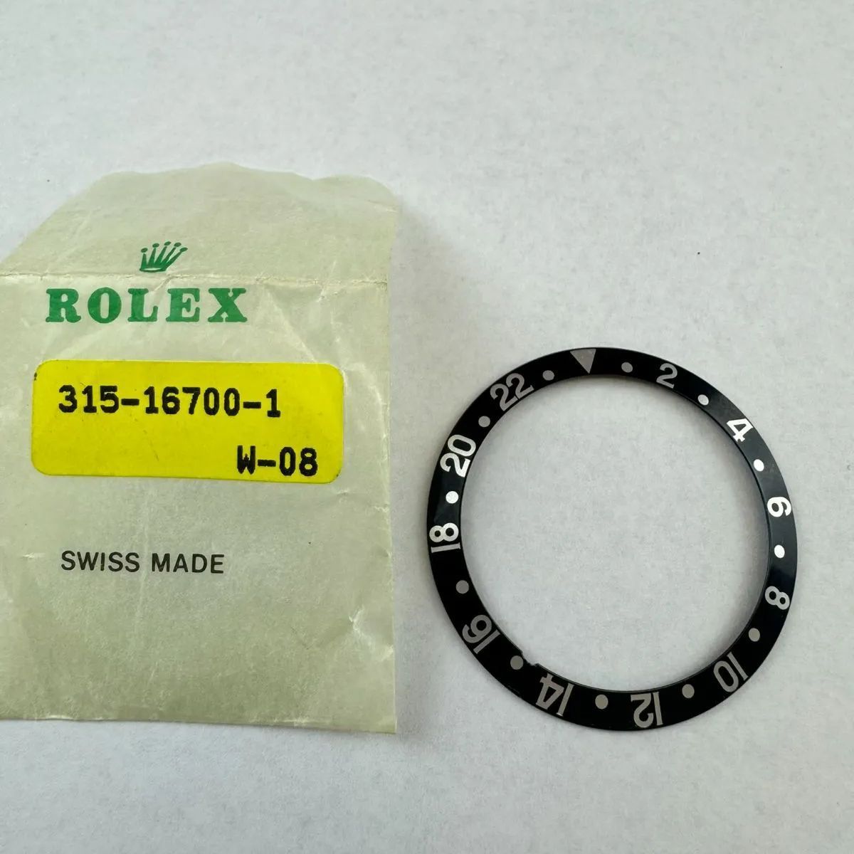 ROLEX ロレックス GMTマスター 16700 純正ディスク ベゼル ブラック - メルカリ