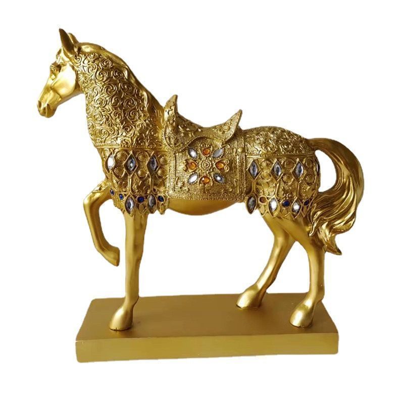 馬の置物 ヨーロピアンスタイル ホース オブジェ シルバーB レジン 工芸品 馬の置物 ヨーロピアンスタイル ホース オブジェ ゴールドA