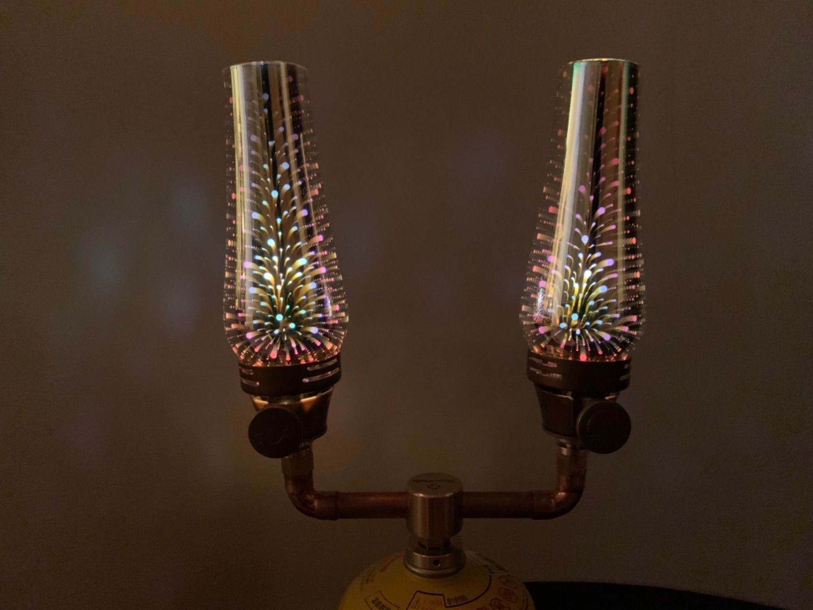 二股化 ガス管 真鍮＆銅製 ガスランタン アクセサリー futamata