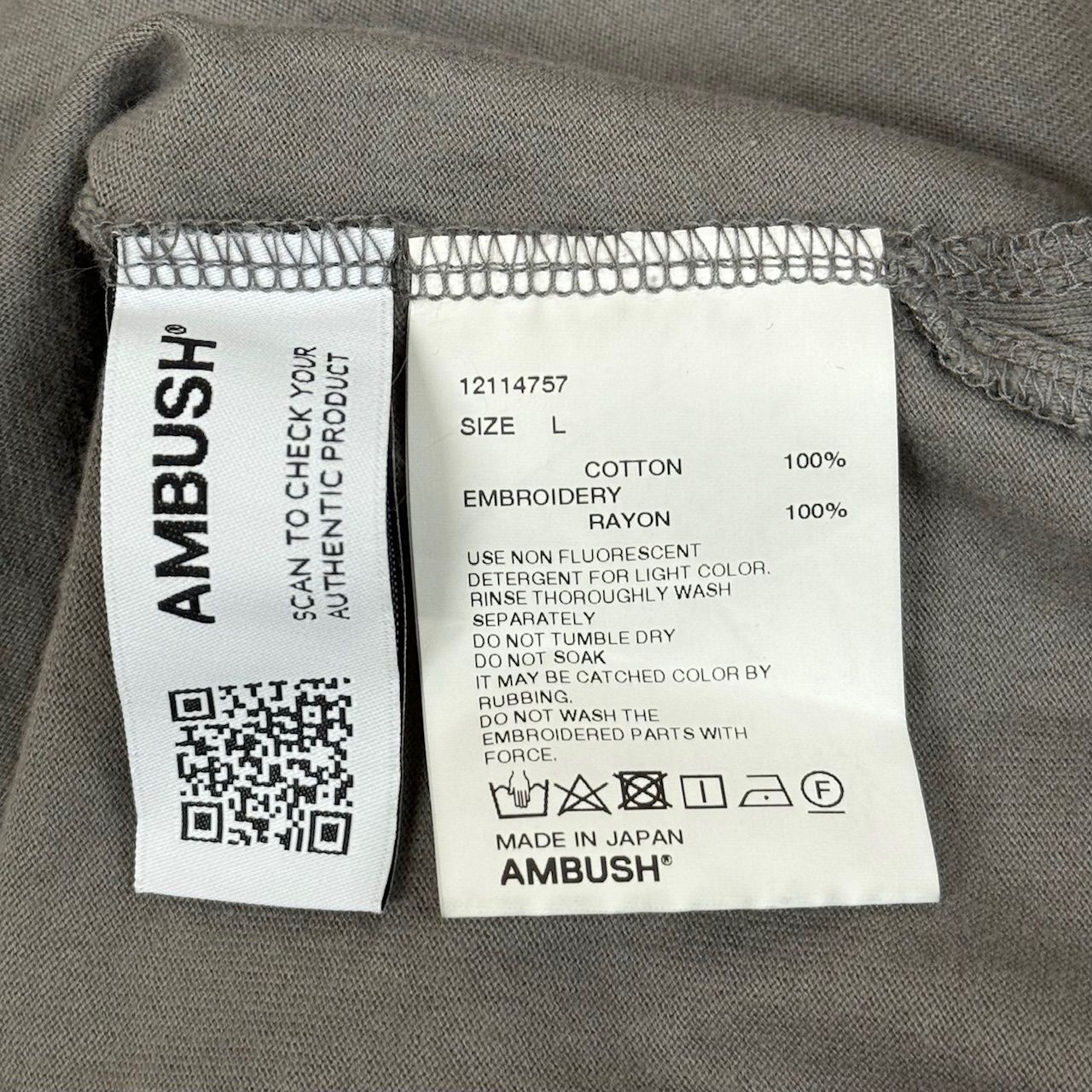 AMBUSH ロゴ 刺繡 Tシャツ アンブッシュ 12114757 L 72507A1