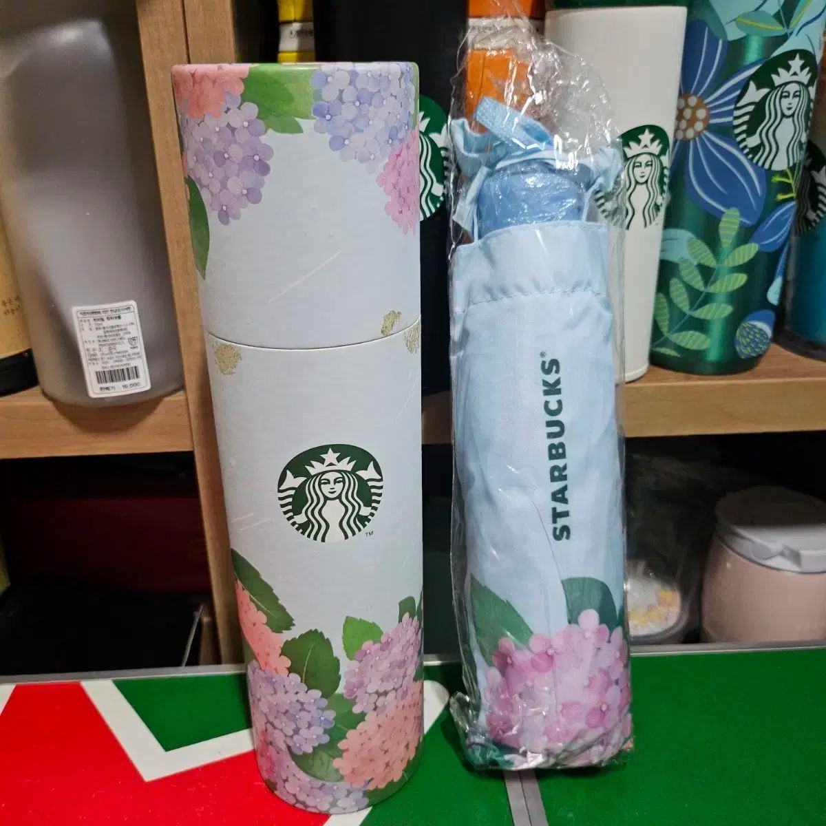 品質保証、最安値に挑戦! 済州スターバックス アジサイ 晴雨兼用傘 高品質で。