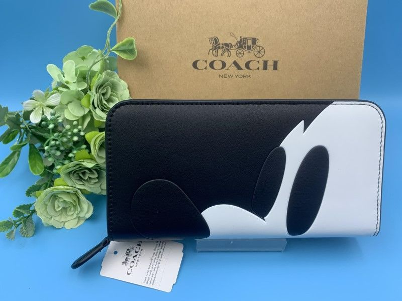 【大得価人気】COACH コーチ ジッピーウォレット 長財布F54000ミッキーマウスウインク 財布