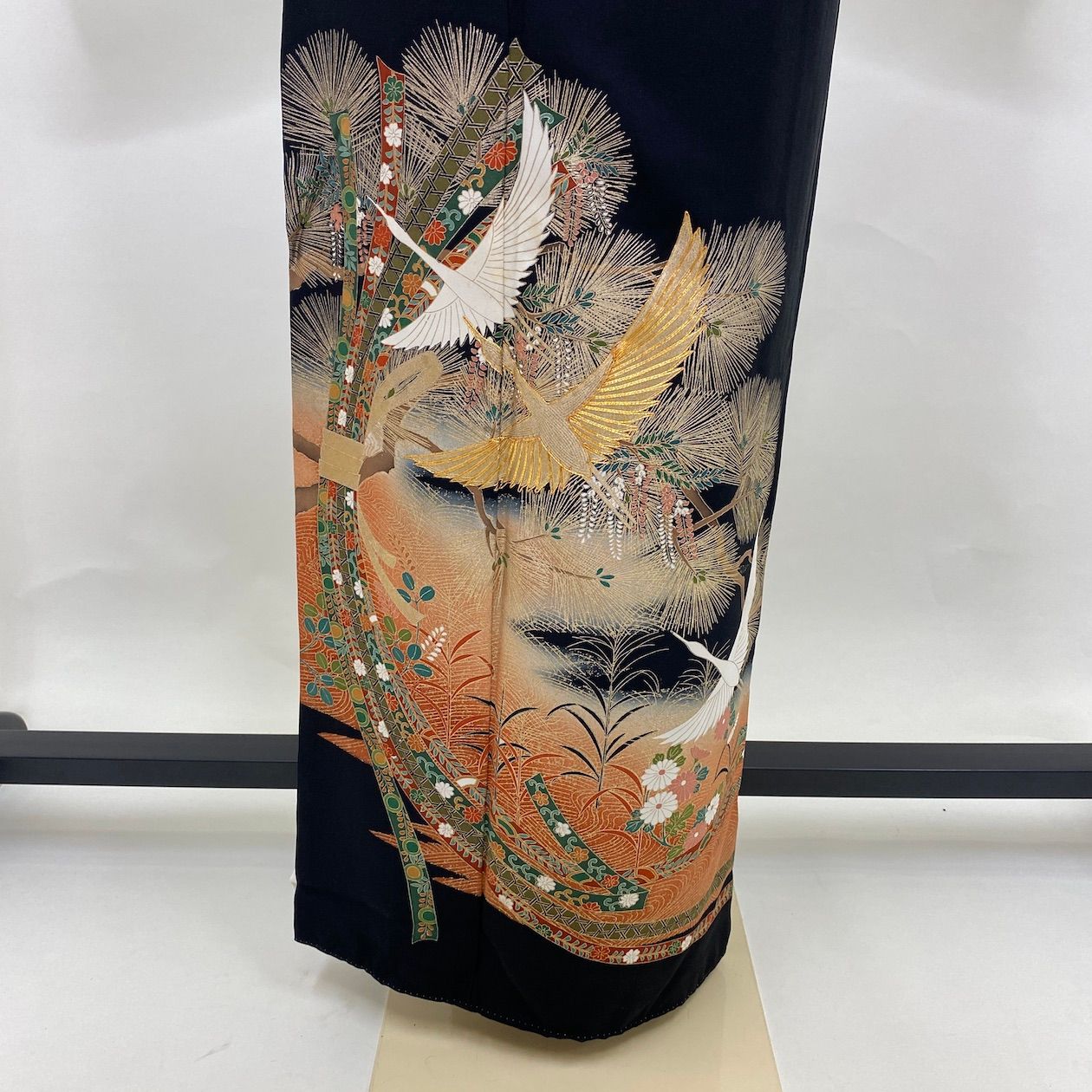 黒留袖 帯 帯揚げ 帯締め 長襦袢 5点セット 結婚式 着物 Mサイズ