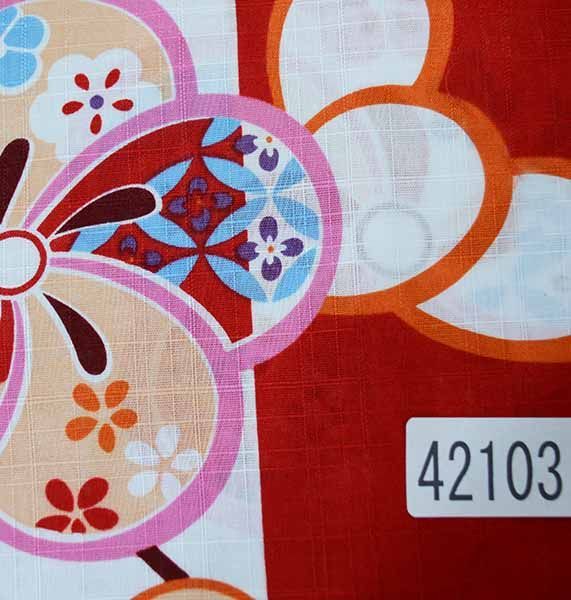 女性 浴衣 鉄線柄 仕立て上がり トールサイズ LL 新品 女性 浴衣