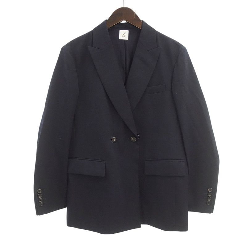 ロク|6 ROKU CHANGE BUTTON JACKET2 チェンジ ボタン ジャケット ダークネイビー サイズ レディース36