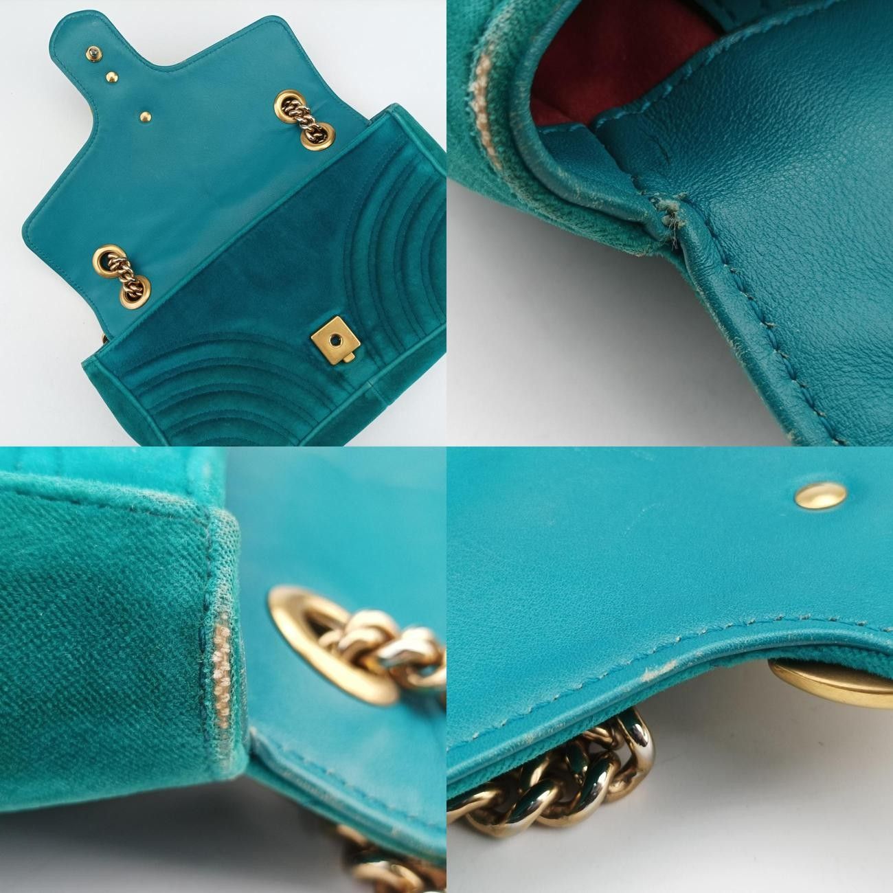 グッチGucciGGマーモントグリーンベロア443497E024090186