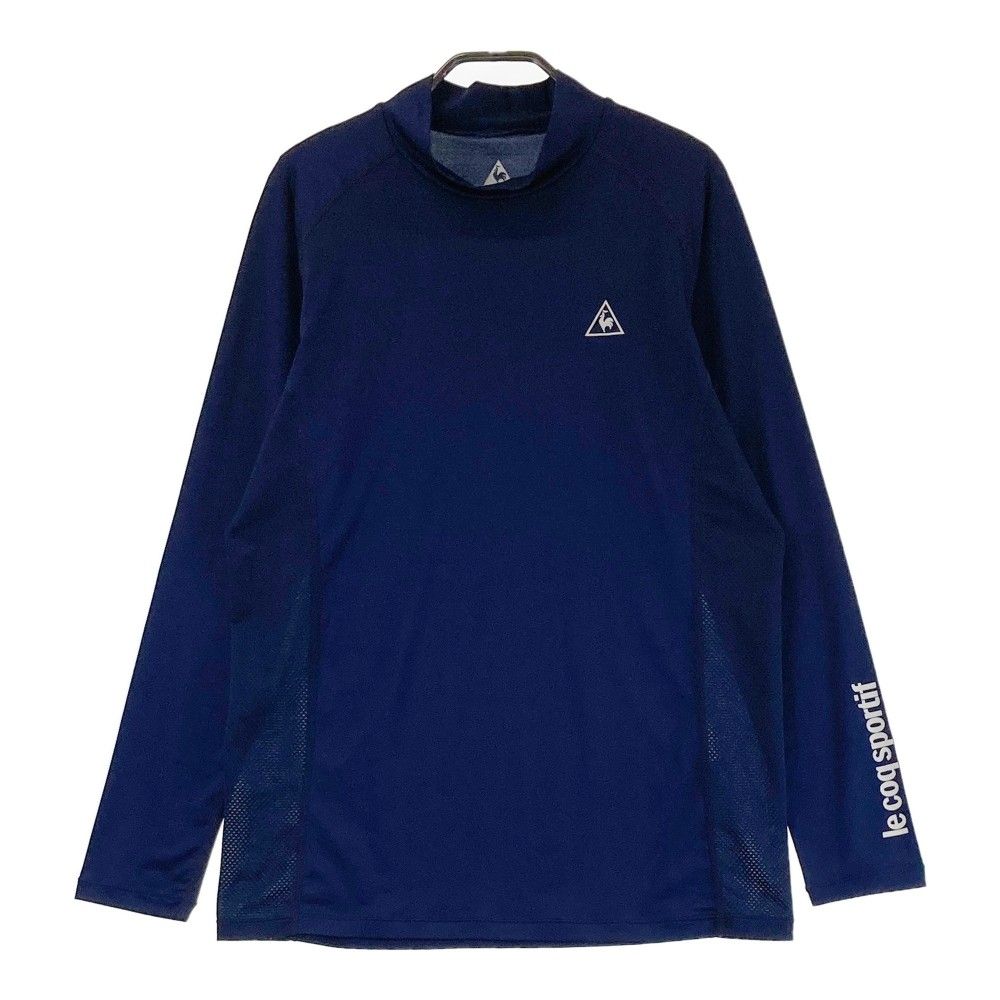 サイズ：L LE COQ GOLF ルコックゴルフ  ハイネック 長袖Tシャツ  ブルー系 [240101483356] ゴルフウェア メンズ ストスト サイズ：L LE COQ GOLF ルコックゴルフ ハイネック 長袖Tシャツ
