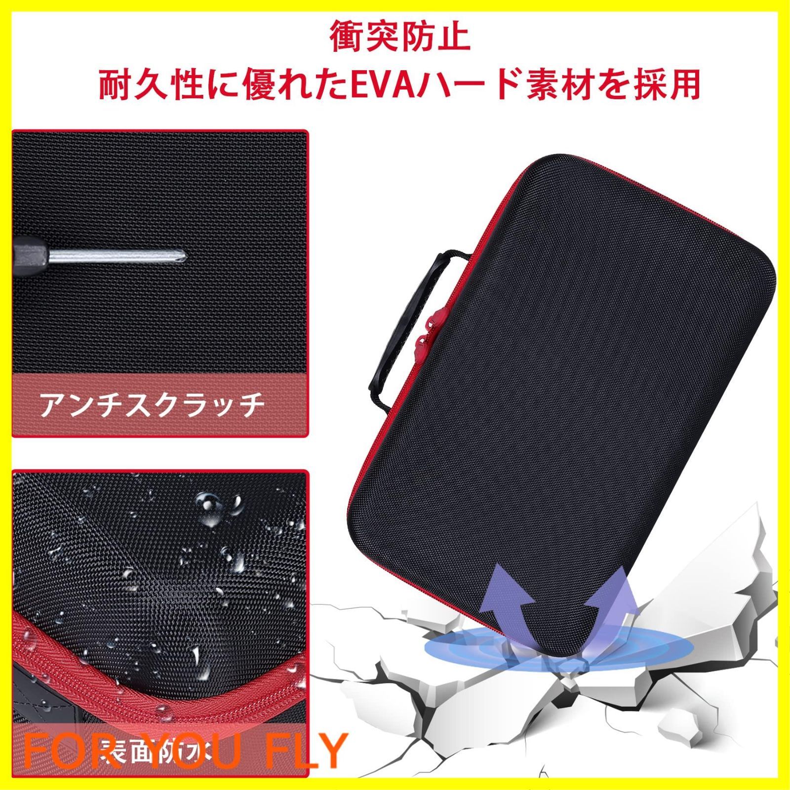 【人気商品】【Aenllosi 専用収納ケース】互換品 Kyocera 京セラ 旧リョービ RSE-1250 ランダムオービットサンダ・ポリッシャ レッド（ケースのみ）