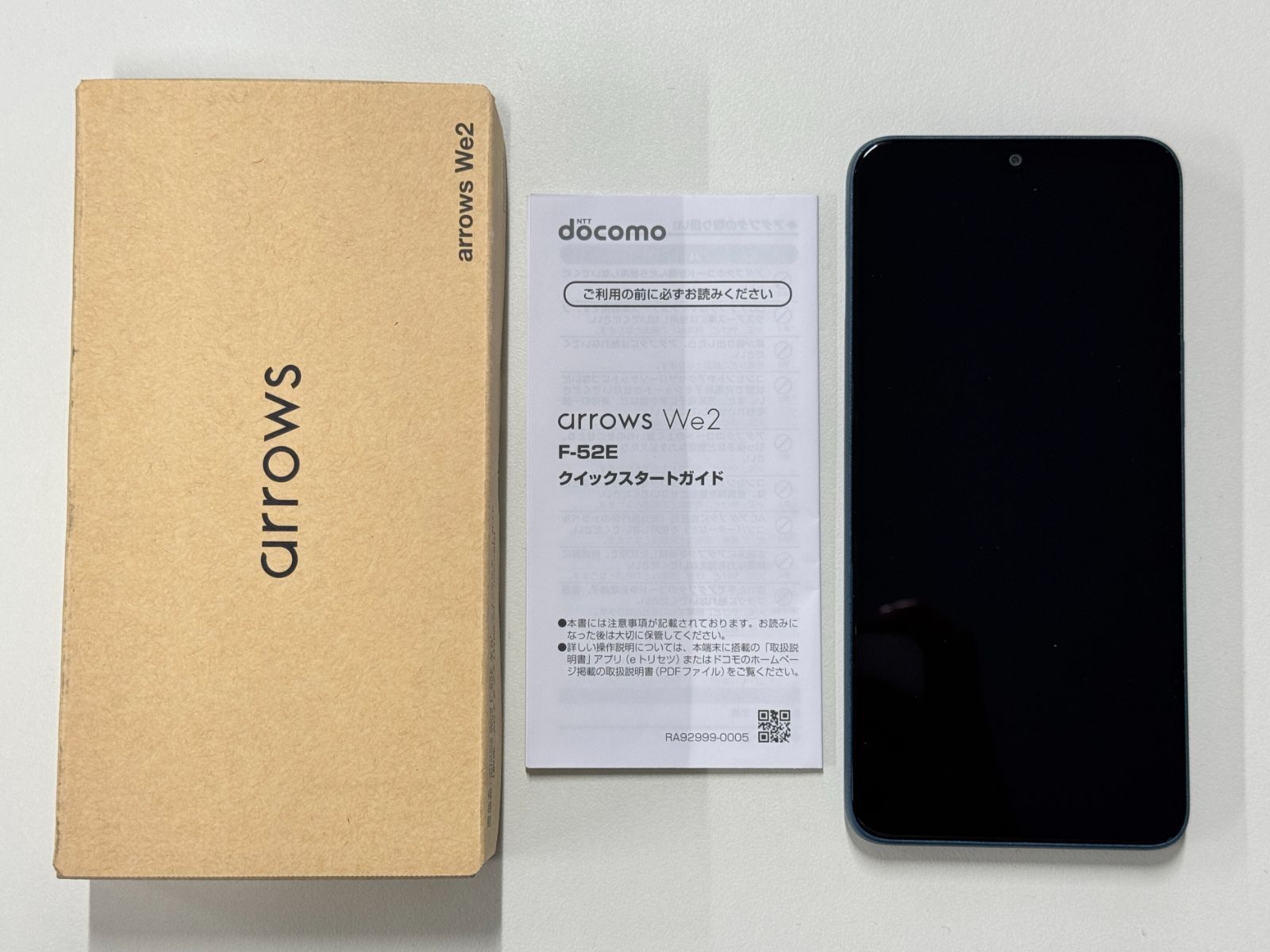 【赤字超特価，SALE】 「未使用近い」SIMフリー arrows We F-52E ネイビーグリーン【管理番号：W041411】 スマートフォン本体