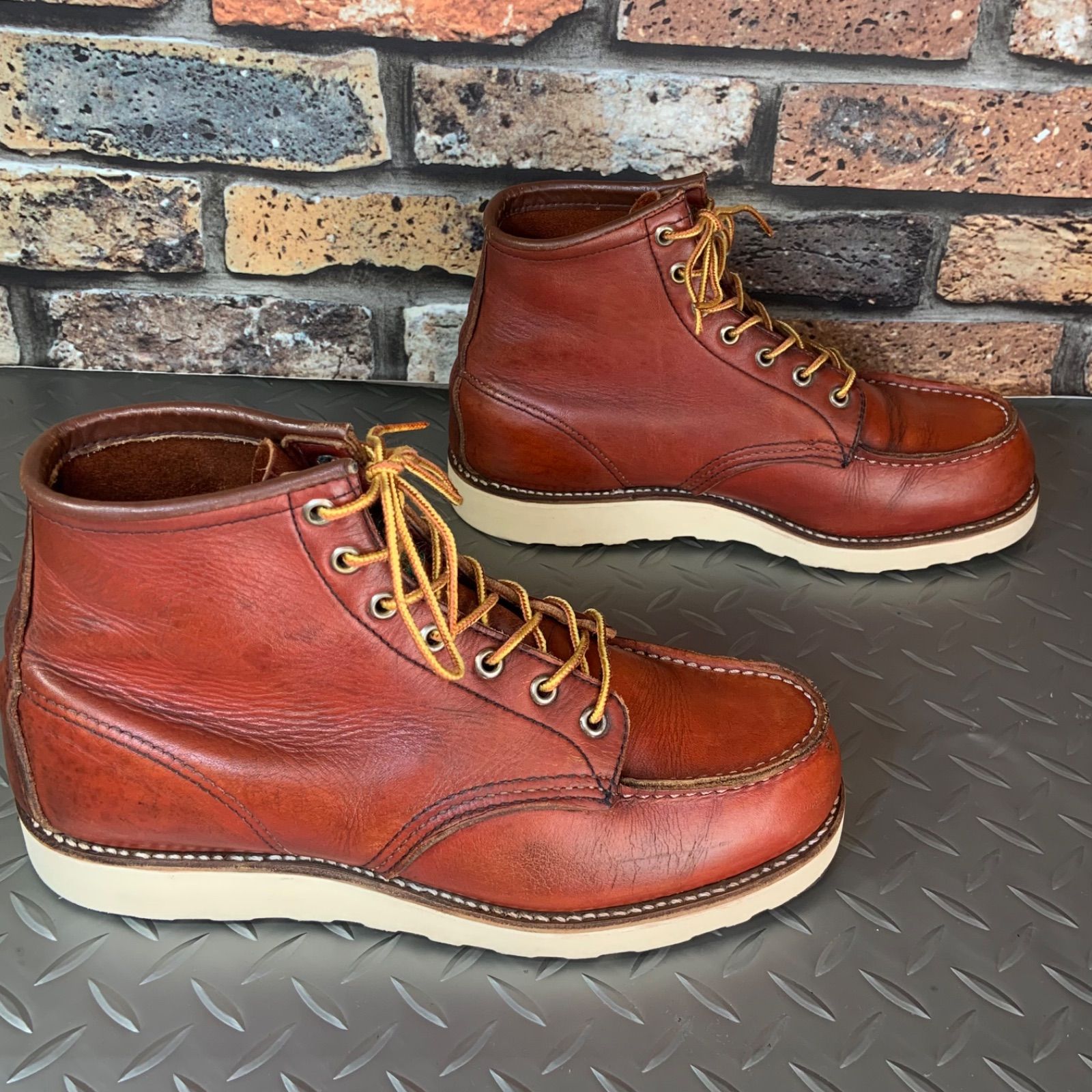 ☆REDWING 875 半円犬タグ 1995年製 US7.5D JP25.5㎝ VINTAGE