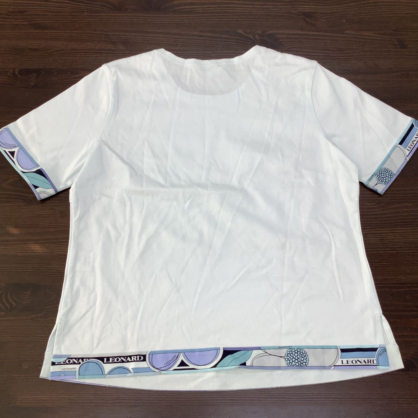 レオナール　スポーツTシャツ LEONARD SPORT レオナール トップス 半袖 Tシャツ 水色 ブルー系