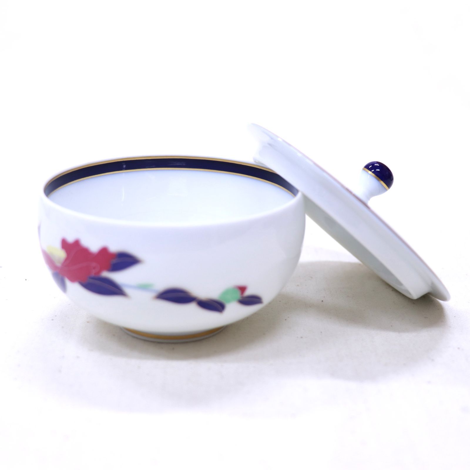 未使用・保管品】香蘭社 山茶花 さざんか 茶器揃 6点セット 元箱