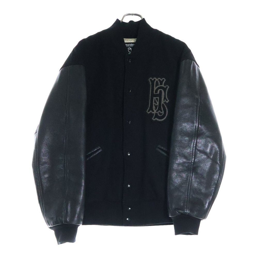 Hideandseek (ハイドアンドシーク) スタジャン ジャケット ロゴ レザー  