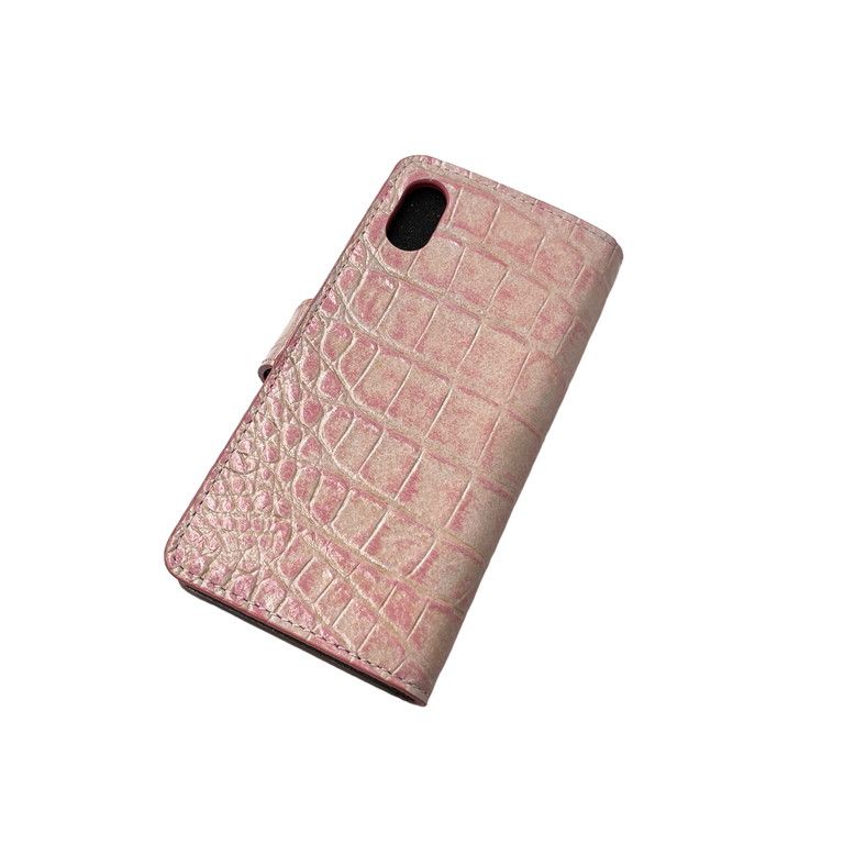 Vivienne Westwood 20SS 型押しクロコレザー手帳型スマホカバー iPhone