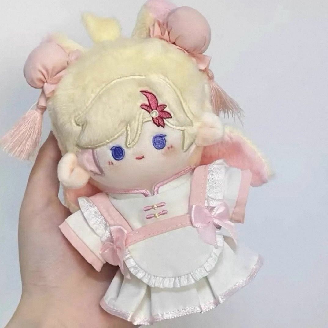 10cm ぬい服 かわいい ピンク チャイナ メイド服 ぬいぐるみ用