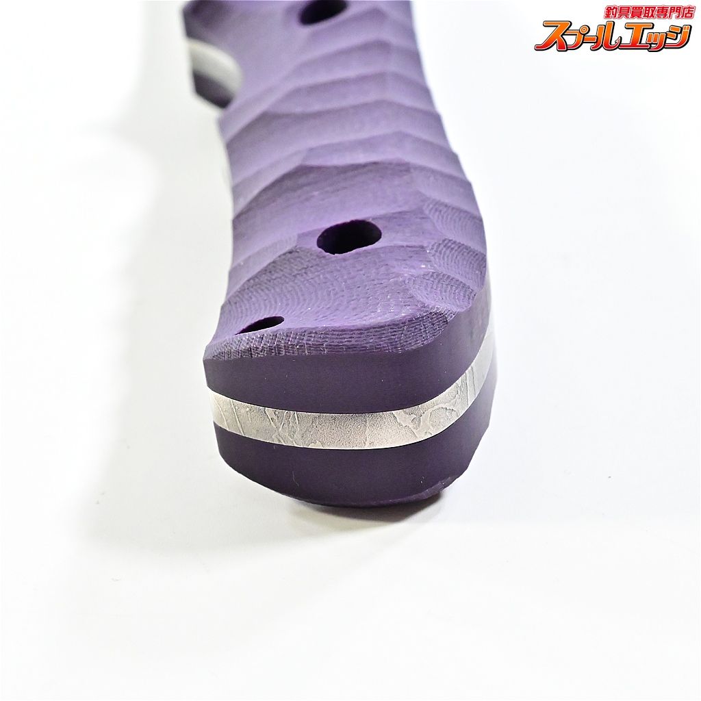 マサユキ作 風牙（フウガ）紫ハンドル・OU-31エッチング [KIKU-FUG] 【マサユキナイフ】 風牙 フウガ OU-31 パープルG10 エッチング&サテン