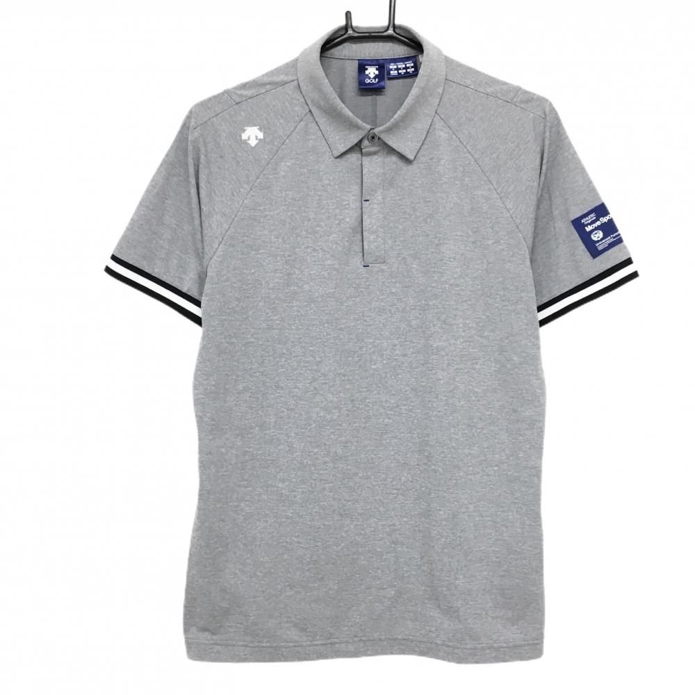 coco 中古 デサントゴルフ DESCENTE GOLF メンズ 半袖ポロシャツ L 白 ホワイト 総柄 未使用品 メンズ デサントゴルフ DESCENTE GOLF 半袖ポロシャツ