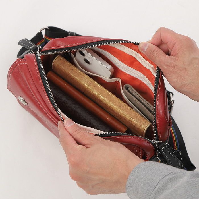 カステルバジャック ショルダーバッグ 051122 アカ カステルバジャック