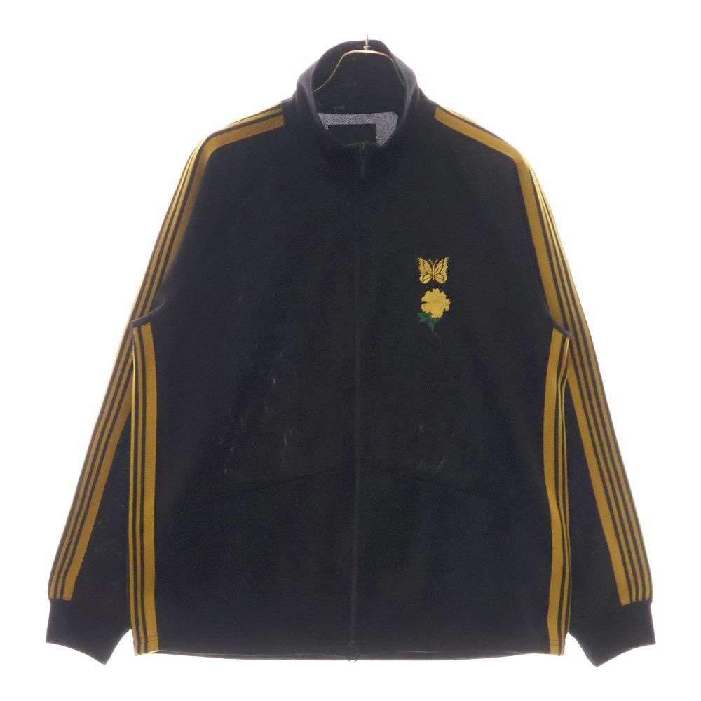 Needles ニードルス ×WILDSIDE TRACK JACKET POLY SMOOTH ワイルドサイド トラックジャケット ブラック|イエロー OT1742