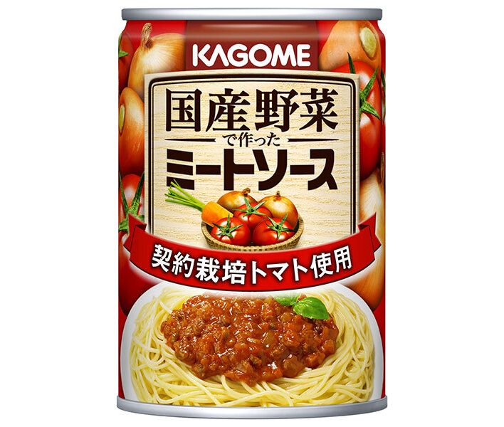 カゴメ 国産野菜で作ったミートソース 295g缶×24 12×2 個入× 2ケース ｜ ミートソース パスタソース 缶