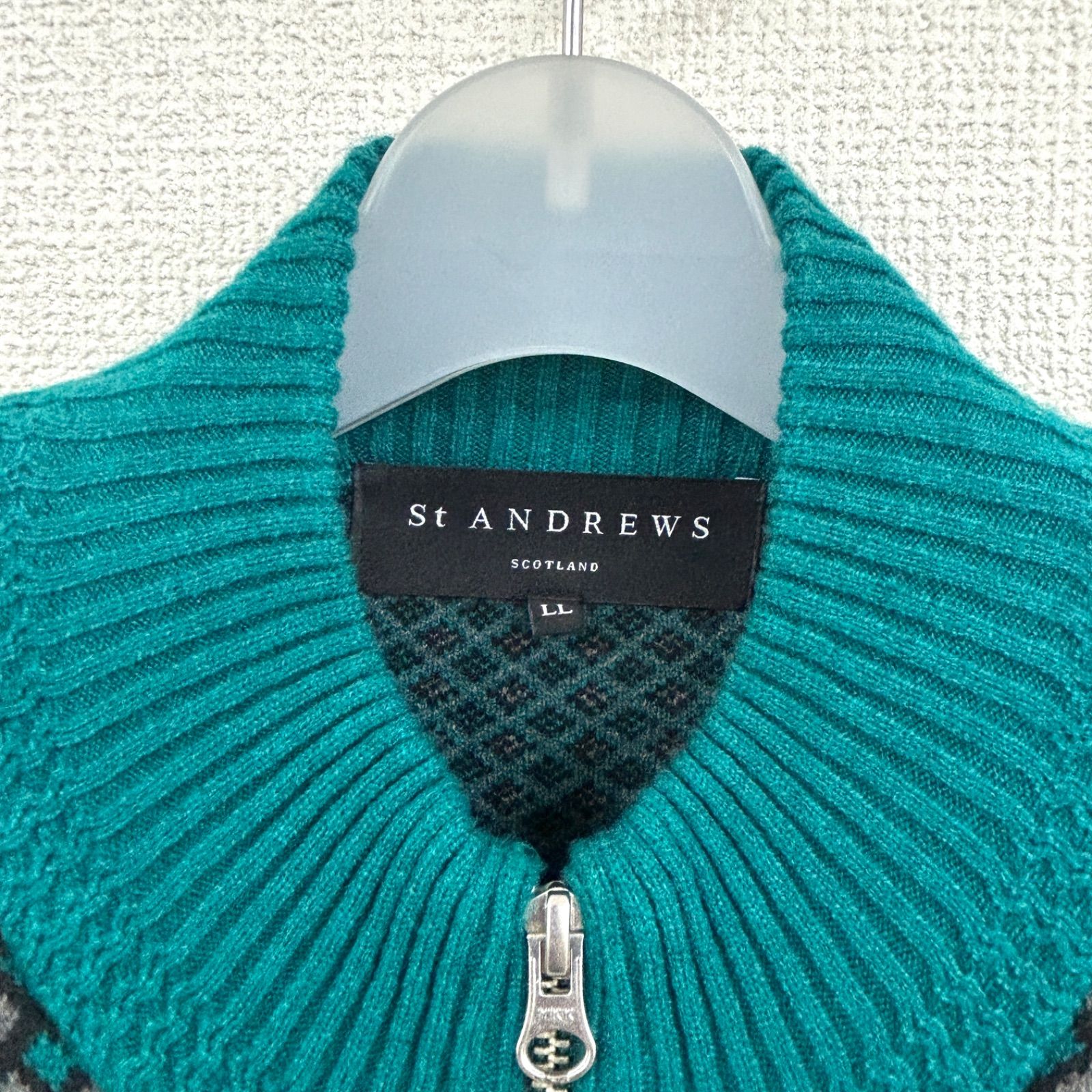 美品】St.ANDREWS セントアンドリュース 長袖ジップジャケット メンズ 