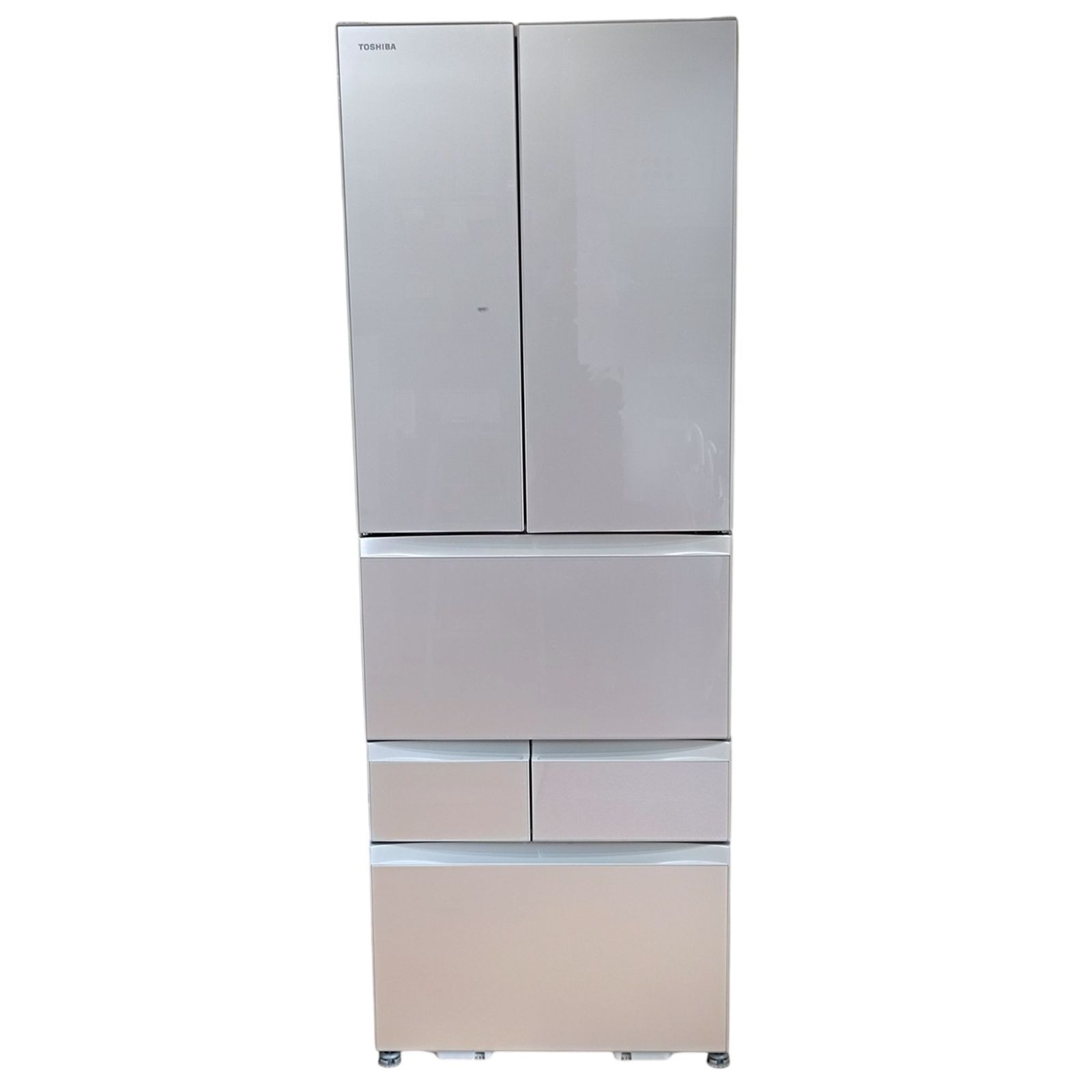 直接引取り 横浜市近郊自社便配送 品 東芝 TOSHIBA VEGETA ベジータ 6ドア 冷凍冷蔵庫 冷蔵庫 GR-S460FH 内容積462L 冷蔵 340L 冷凍 122L 2020年製 ガラストップ D0951