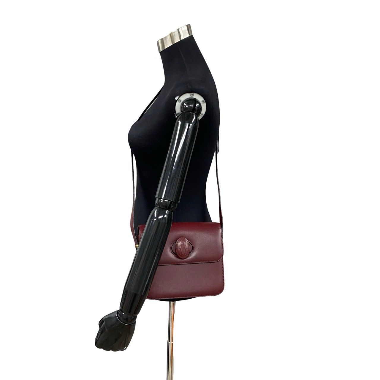 ほぼ未使用 希少品 CARTIER カルティエ マストライン ロゴ ターン 