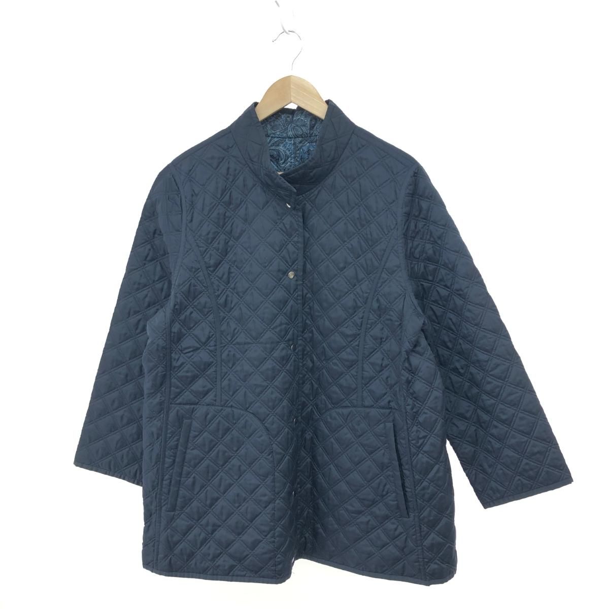 LEILIAN レリアン リバーシブルキルティングコート 大きいサイズ:17号