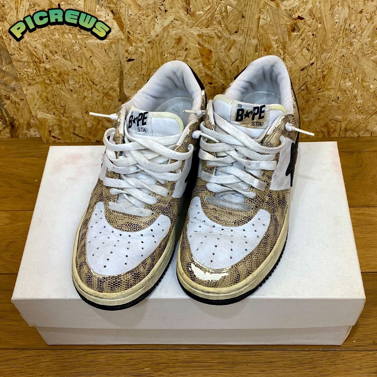 A BATHING APE アベイシングエイプ BAPE STA ベイプスタ スニーカー パイソン - メルカリ