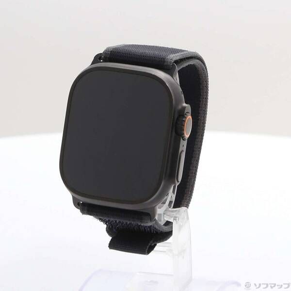 〔 品〕 Apple Watch Ultra 2 GPS Cellular 49mm ブラックチタニウムケース ブラックトレイルループ 377