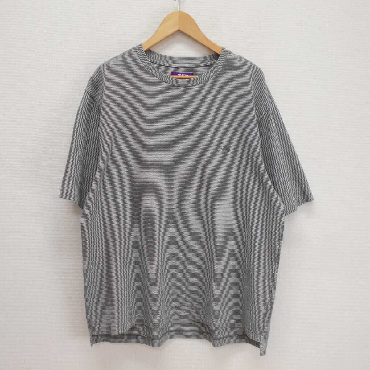 THE NORTH FACE PURPLE LABEL Moss Stitch Field H/S Tee Gray
