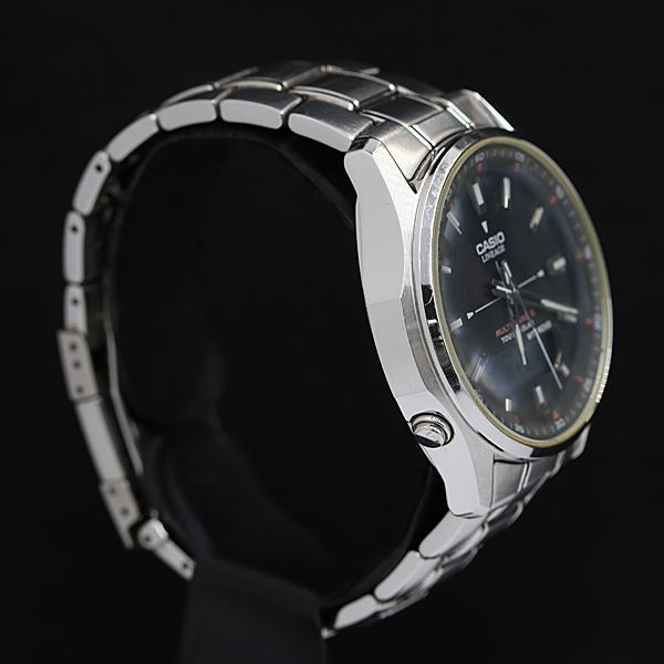 【未使用】カシオ リニエージ　LCW-M100 カシオ リニエージ LCW-M100 ラウンド 黒アナデジ文字盤 電波ソーラー