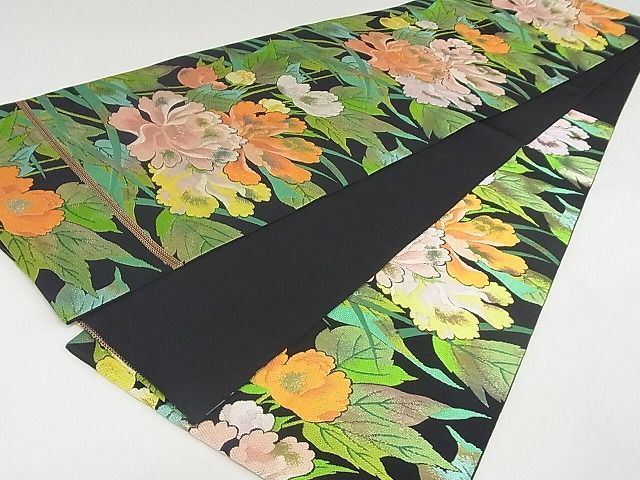 平和屋本店□極上 龍村美術織物 たつむら 六通柄 本袋帯 等伯秀花錦