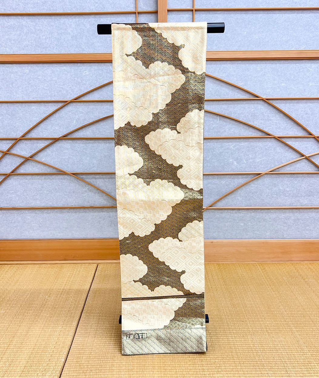 未仕立て 袋帯 新品 振袖 訪問着 正絹 佐賀錦 桐生織 雲取り文様 ob01 - メルカリ