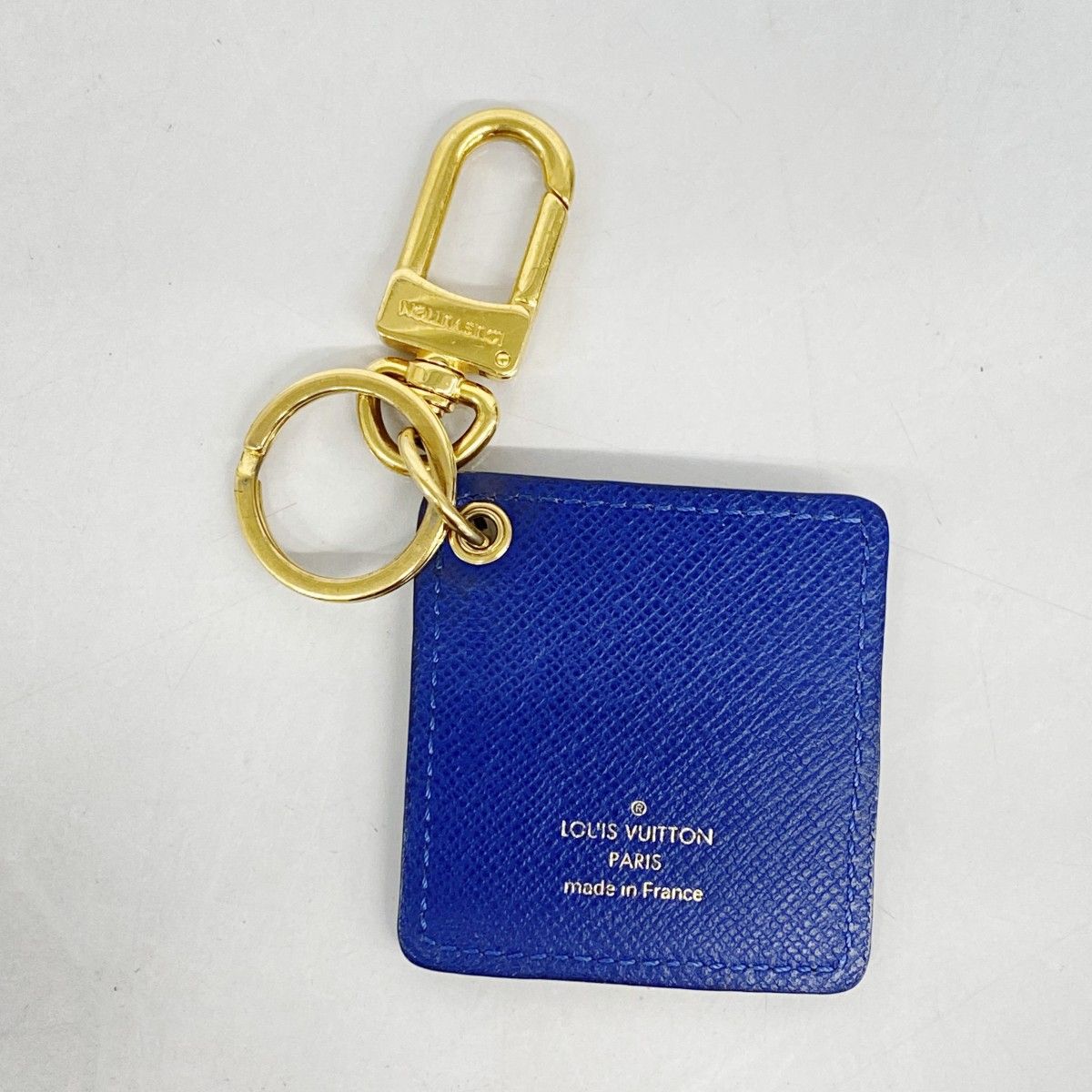 【美品】ルイヴィトン　キーホルダー　ダミエ 5hc2302-h】ルイヴィトン キーホルダー ダミエ・アズール ポルト