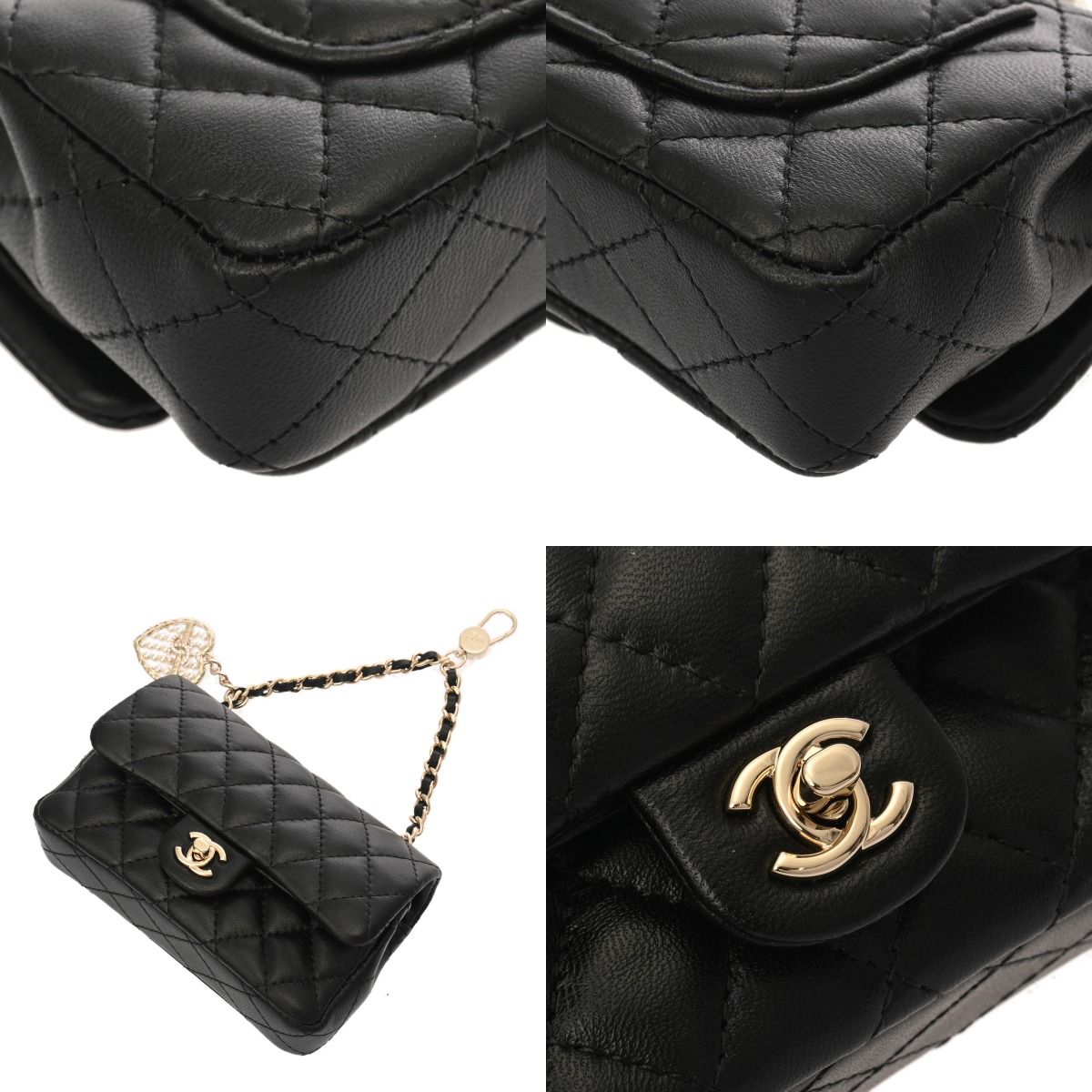 シャネル マトラッセ クラシック ミニバッグ ブラック AP4760 レディース ラムスキン その他バッグ DECORATOM_COM_BR