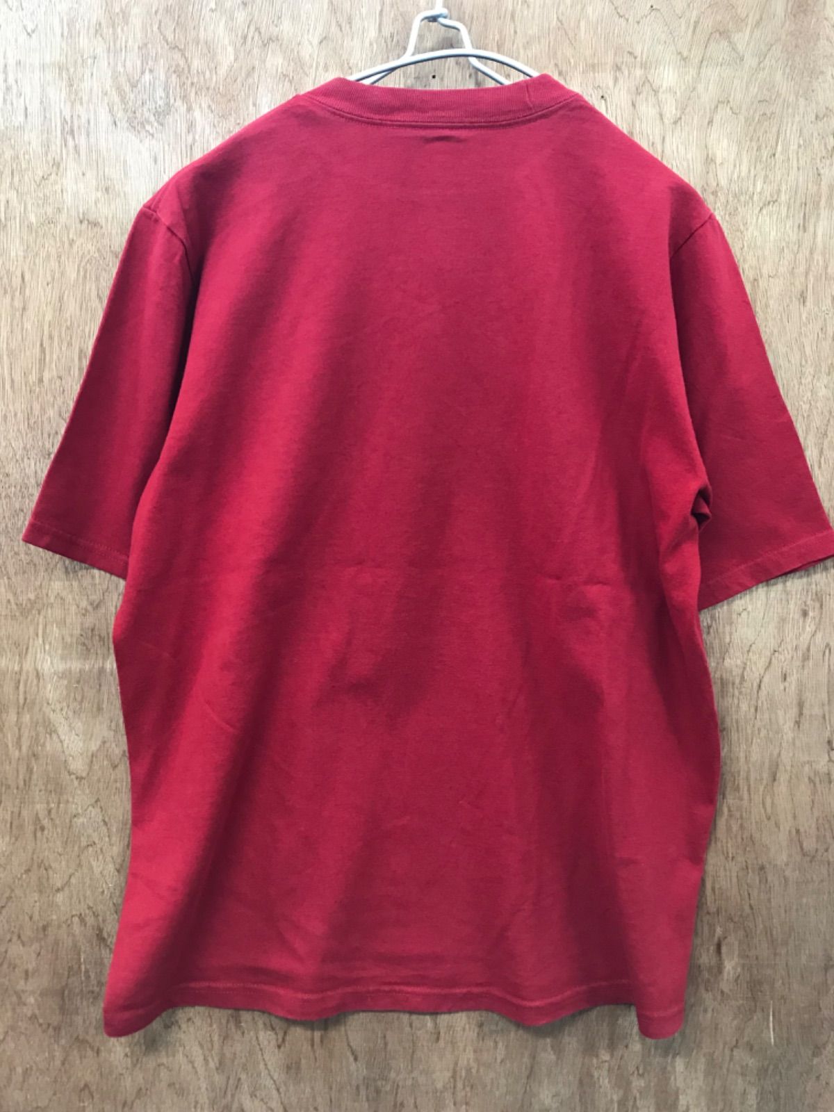 【メキシコ製】adidas アディダス ワンポイント メンズ  Tシャツ　赤 size XL