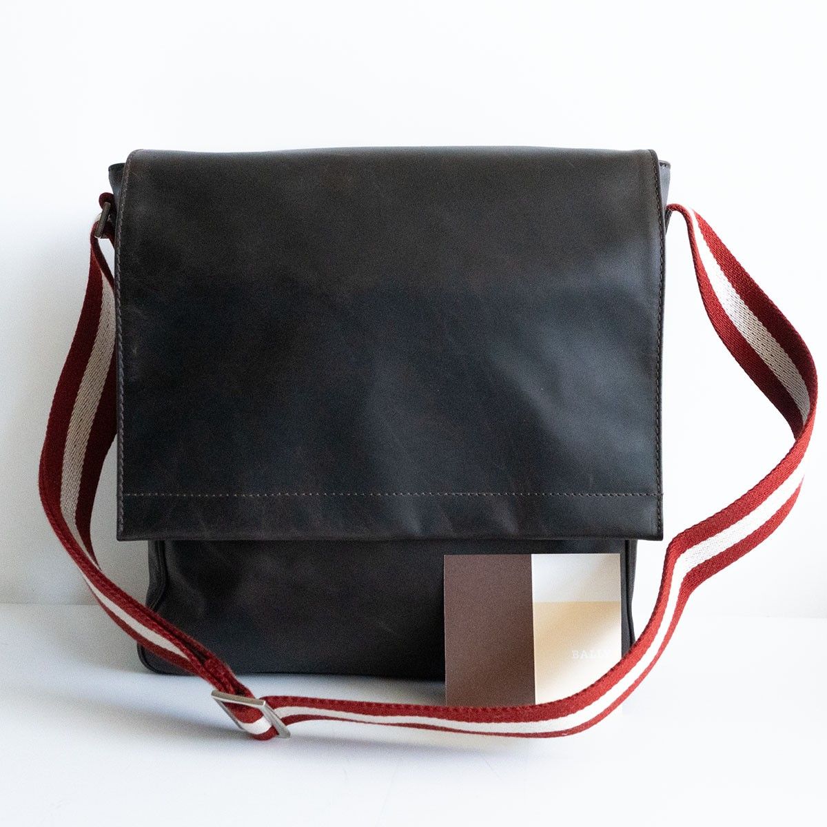 BALLY レザー ショルダーバッグ ブラウン トレインスポッティング バリー 25070826