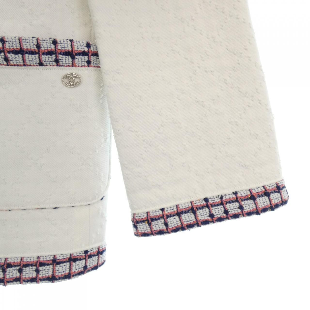 シャネル CHANEL ノーカラージャケット - メルカリ