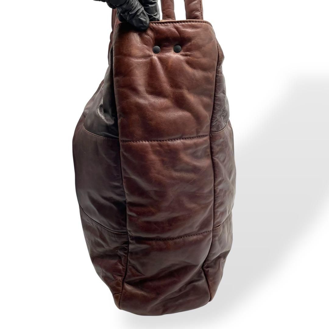 美品　超レア　Dakota BLACK LABEL ２way トートバッグ　ラム 美品 超レア Dakota BLACK LABEL 2way トートバッグ ラム