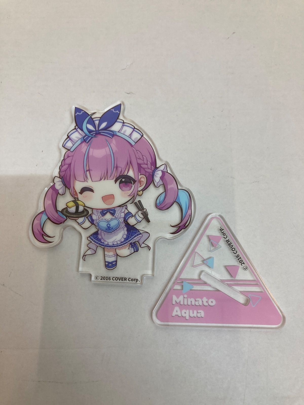 ワンピなど最旬ア！ 広店】湊あくあ シンガポール限定 アクリルスタンド cafe ver その他