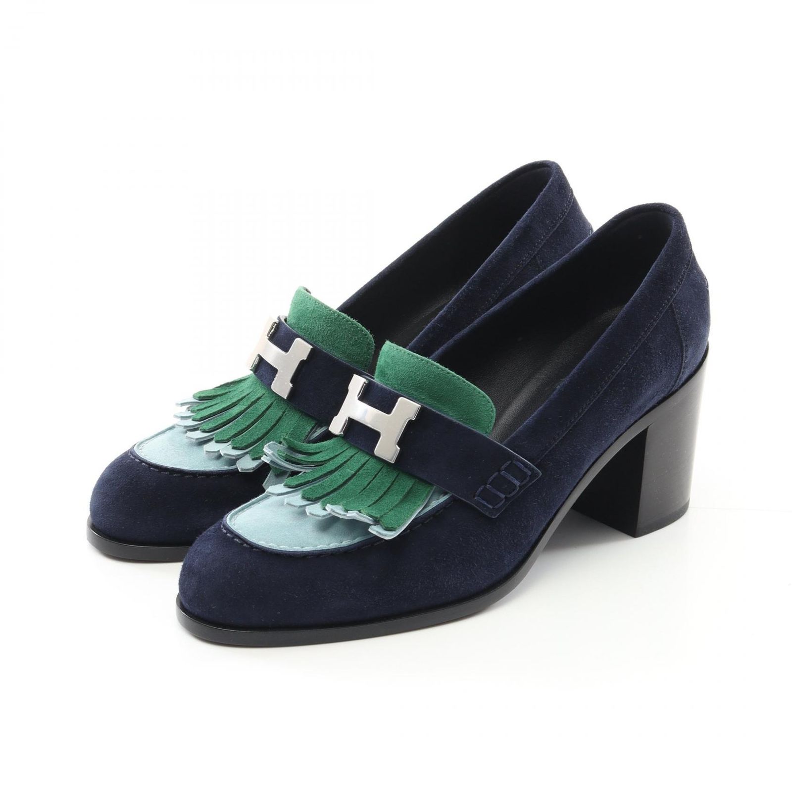 エルメス HERMES パンプス エリゼ70 スウェード パンプス レディース
