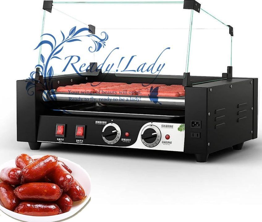 ホットドッググリルクッカーマシン ホットドッグローラー 商用7/9