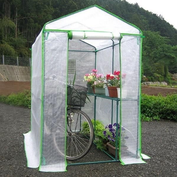 ビニールハウス 家庭用 ビニール温室 大型 植物 家庭菜園 栽培 ガーデニング 換気 窓 大きいサイズ 庭 組立式 自家農園 野菜 防寒 防風 gto-805375