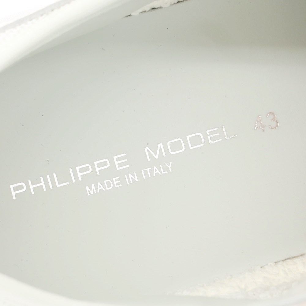 【新品アウトレット】フィリップモデル PHILIPPE MODEL EZE WP1 スニーカー ホワイトxオレンジ【サイズ43】【メンズ】