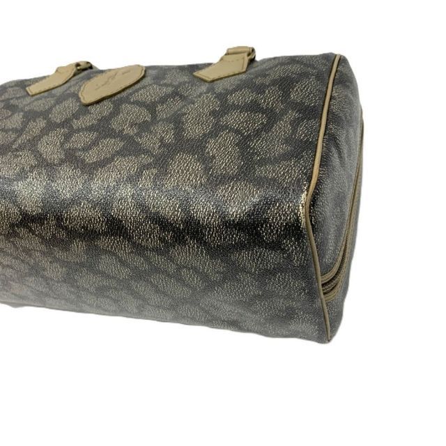 美品・希少 YSL ボストンバッグ ブラック/ベージュ YVES SAINT LAURENT(イヴサンローラン) ジラフ柄 ボストンバッグ