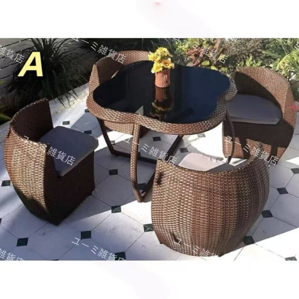 ガーデンファニチャー 5点 チェアー テーブル テーブル ラタン調 家具 樹脂 組 ホテル ベランダ ガーデン テーブル チェアー ガーデニング 8％OFFクーポン配布ガーデンテーブル 3&frasl;4&frasl;5点セット