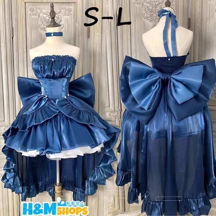 ワンピース ロリータ Lolita ハロウィン ストラップレス パフスカート S M L おしゃれ コスプレ パーティー プレゼント レディース コ