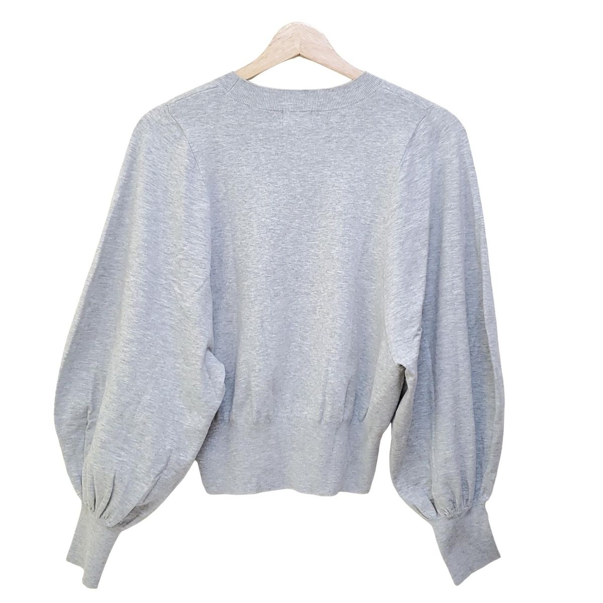 green label relaxing グリーンレーベルリラクシング 長袖セーター レディース - ライトグレー×グレー クルーネック