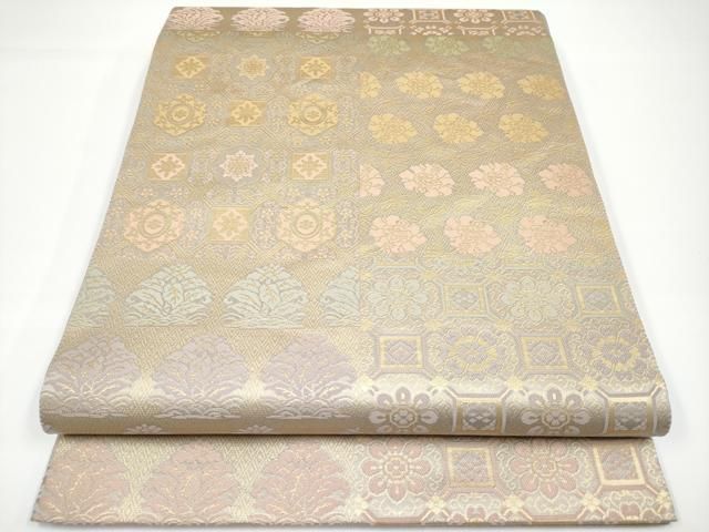 平和屋着物□極上 西陣織 陰山織物謹製 箔屋清兵衛 六通柄袋帯 正倉院